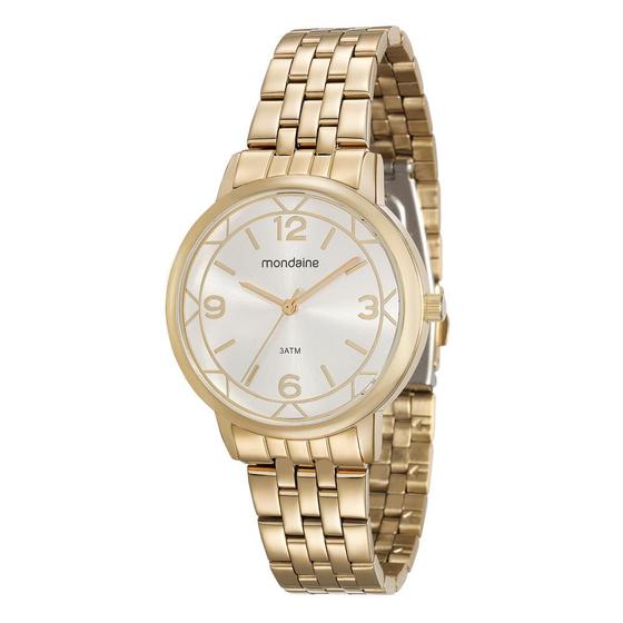 Imagem de Relogio Mondaine Feminino Ref: 99208lpmvde1 Casual Dourado