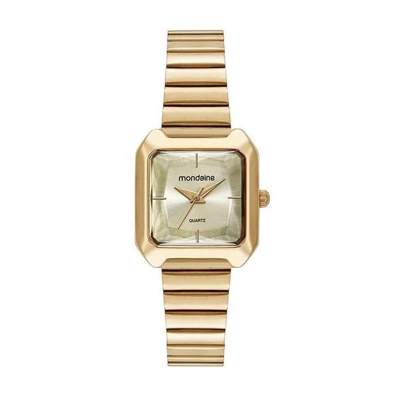 Imagem de Relógio Mondaine Feminino Retangular Dourado 32584LPMVDE1