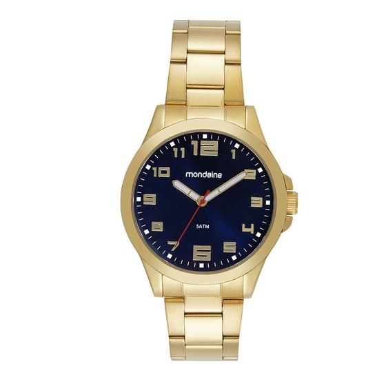 Imagem de Relógio Mondaine Masculino Casual Dourado 83516GPMVDE1