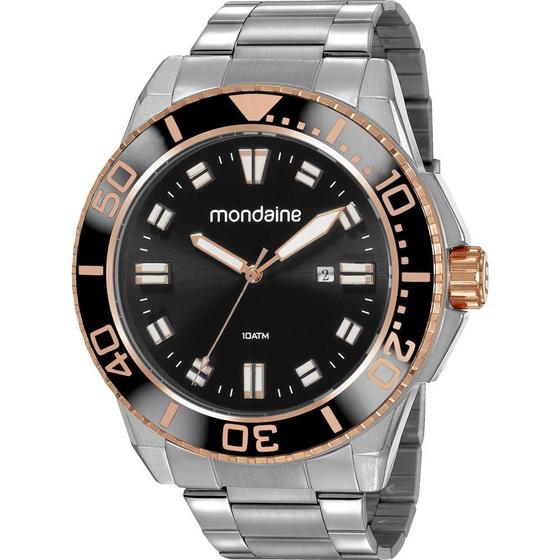 Imagem de Relógio Mondaine Masculino Prata 53790G0MVNS2 Analógico 10 Atm Cristal Mineral Tamanho Grande