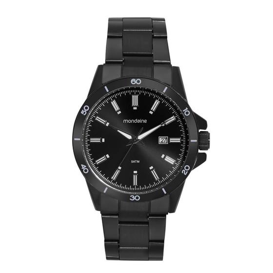 Relogio Mondaine Masculino Ref: 99737Gpmvpe1 Casual Black Menor preço em Relogio Mondaine Masculino Ref: 99737Gpmvpe1 Casual Black