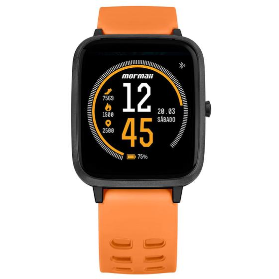 Imagem de Relógio MORMAII Life Smartwatch laranja silicone MOLIFEAK/8L