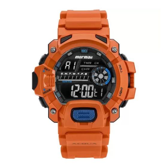 Relógio Mormaii Masculino Acqua Laranja MOZM1132/8L Menor preço em Relógio Mormaii Masculino Acqua Laranja MOZM1132/8L