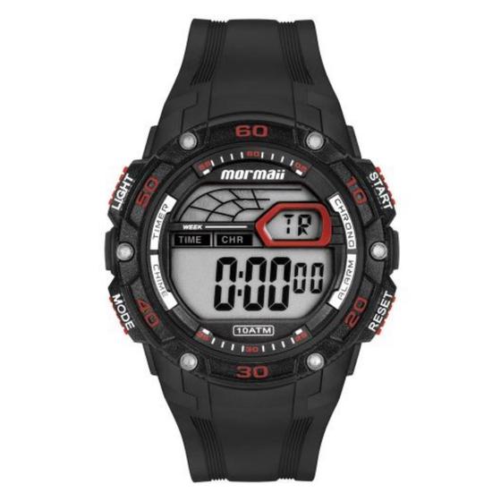 Imagem de Relógio Mormaii Masculino Digital MO9670AF/8R Preto/Vermelho