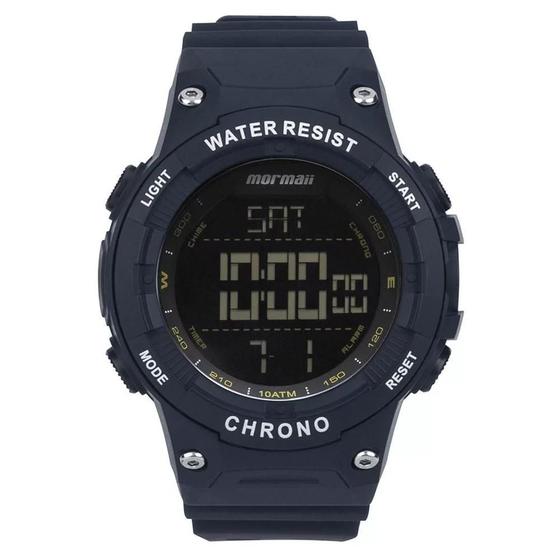 Imagem de Relógio Mormaii Masculino Digital Wave - Azul com Detalhe Branco no Mostrador
