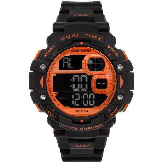 Relógio Mormaii Original Masculino Mo13609aa/8l Digital Preto Laranja Menor preço em Relógio Mormaii Original Masculino Mo13609aa/8l Digital Preto Laranja