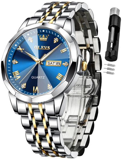 Imagem de Relógio OLEVS Diamond Business Dress Analog Quartz para homens