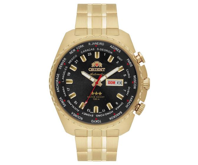 Imagem de Relógio Orient 469Gp057F P1Kx Automatic Hora Mundi Dourado