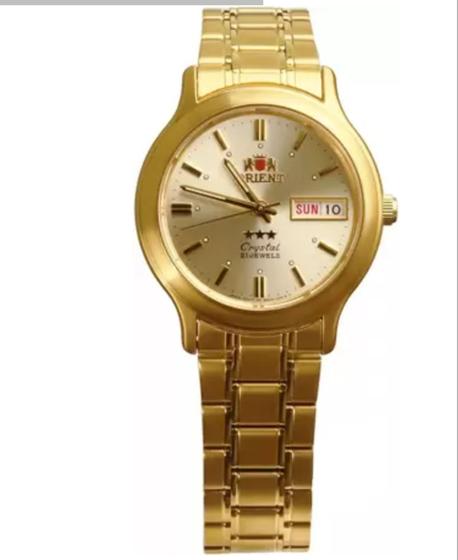 Imagem de Relógio Orient Automático dourado feminino 21 Jewelis