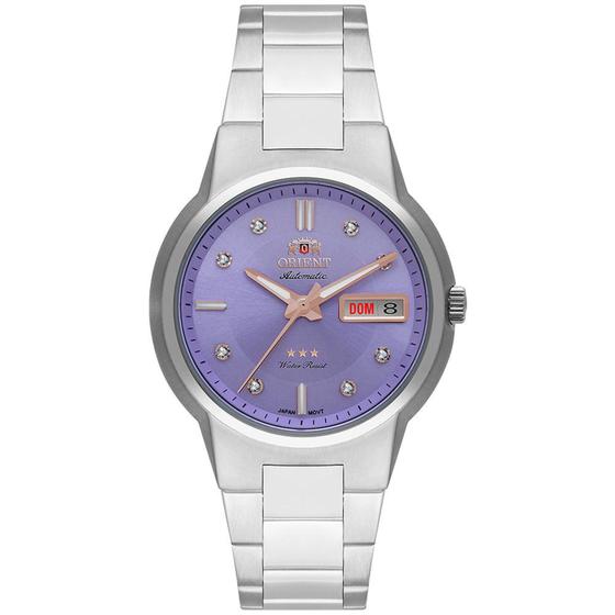 Imagem de Relógio ORIENT Automático feminino roxo F49SS024L U1SX