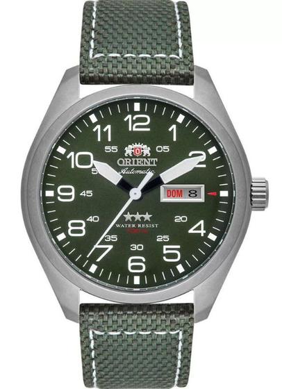Imagem de Relógio orient automático verde militar f49sn020 e2ep