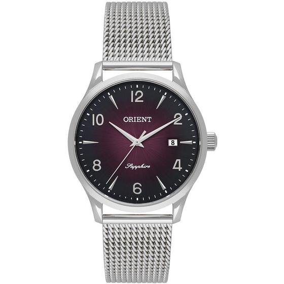 Imagem de Relógio Orient Feminino Prata Mesh 32mm Safira 50m