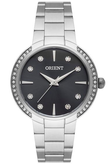 Imagem de Relógio ORIENT feminino preto prata strass FGSSM084 S1KX