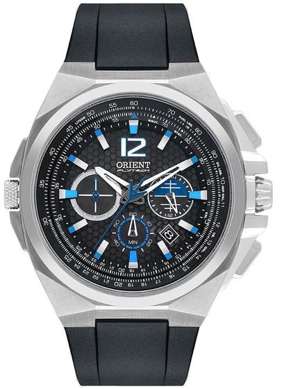 Imagem de Relógio Orient Flytech MBTPC007 G2PX Titanium Prata Borracha