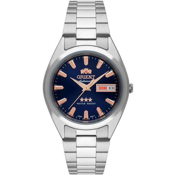 Imagem de Relógio ORIENT masculino automático azul rosê 469SS084F D1SX