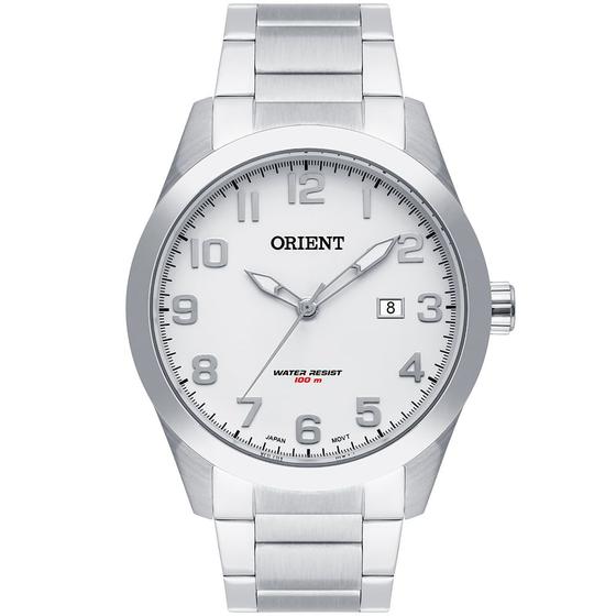 Imagem de Relógio ORIENT masculino branco prata MBSS1360 B2SX