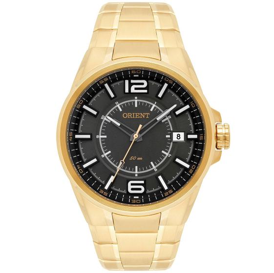 Imagem de Relógio ORIENT masculino dourado cinza MGSS1141 G2KX