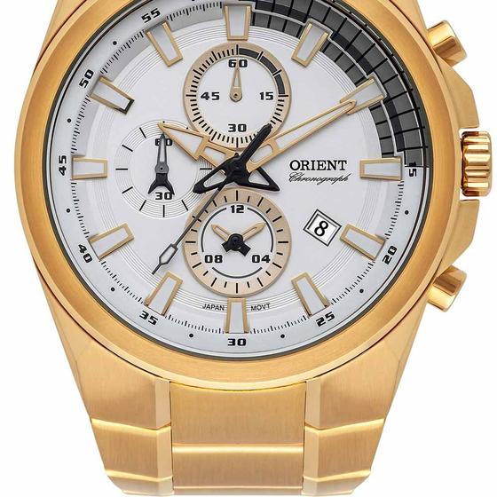 Imagem de Relógio Orient Masculino Dourado Cronógrafo MGSSC042 S1KX