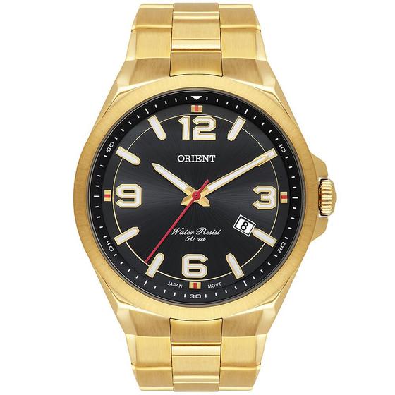 Imagem de Relógio ORIENT masculino preto dourado MGSS1204 P2KX