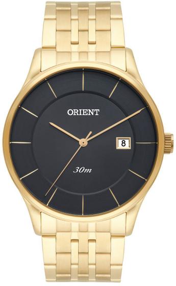 Imagem de Relógio Orient Masculino Slim Mgss1127 G1kx Dourado Preto