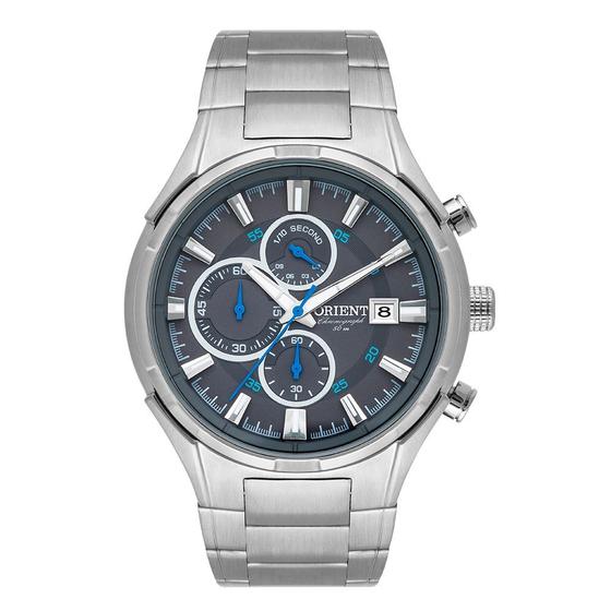 Imagem de Relógio Orient Sports Masculino MBSSC193 G1SX Cronógrafo Pulseira de Aço Prata