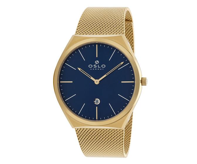 Imagem de Relógio Oslo Masculino Slim OMGSSS9U0004 D1KX Mesh Dourado