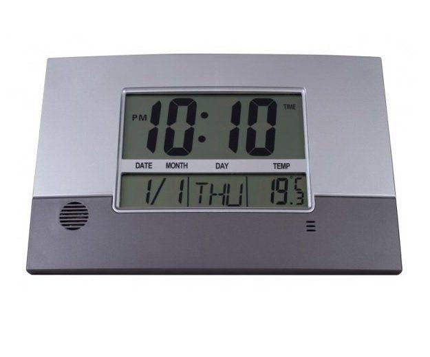 Imagem de Relógio Parede Mesa Digital Herweg 6473 071 Calendario Termometro