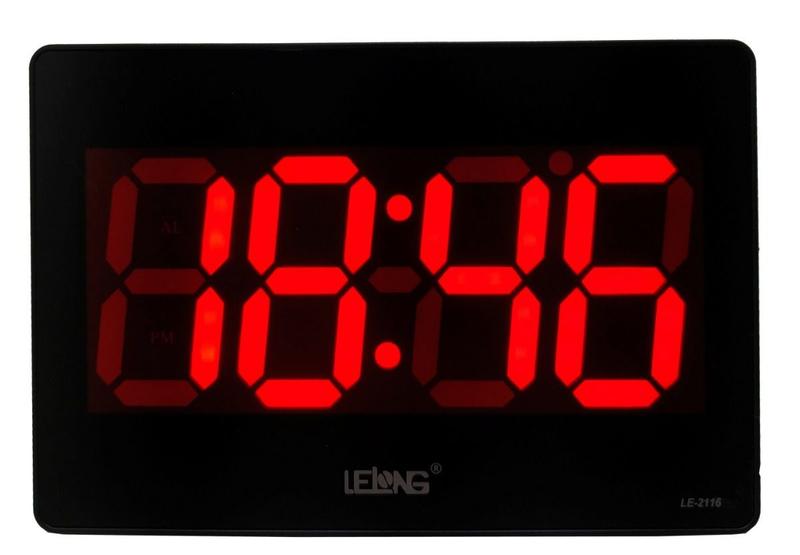 Imagem de Relógio Parede Mesa Led Digital Calendário Termômetro Alarme