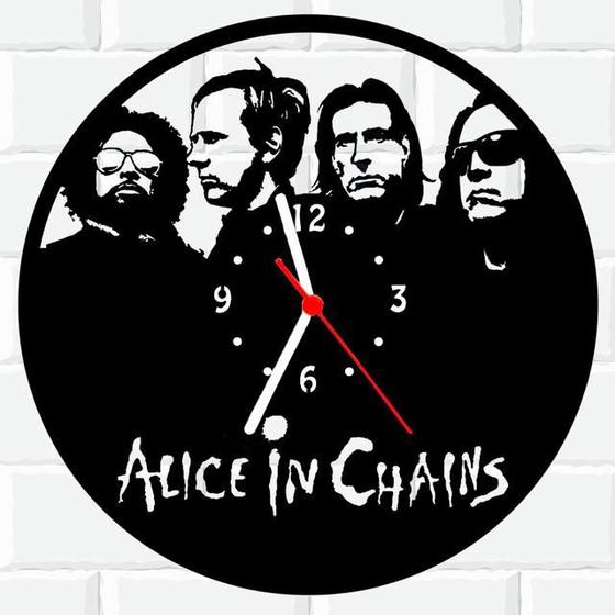 Imagem de Relógio Parede Vinil LP ou MDF Alice In Chains Rock Banda