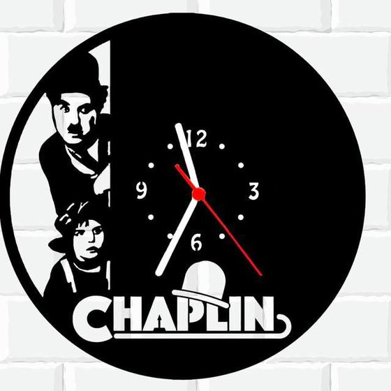 Imagem de Relógio Parede Vinil LP ou MDF Charles Chaplin 2