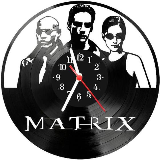 Imagem de Relógio Parede Vinil LP ou MDF Matrix Filme