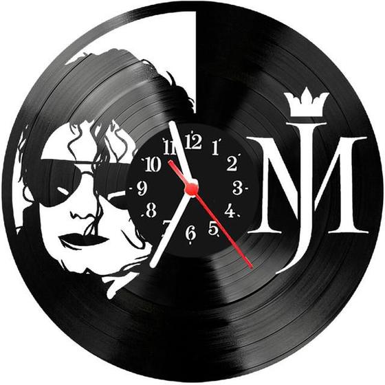 Imagem de Relógio Parede Vinil LP ou MDF Michael Jackson Cantor 7