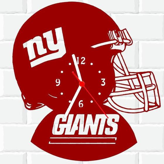 Imagem de Relógio Parede Vinil LP ou MDF NYGiants Futebol Americano