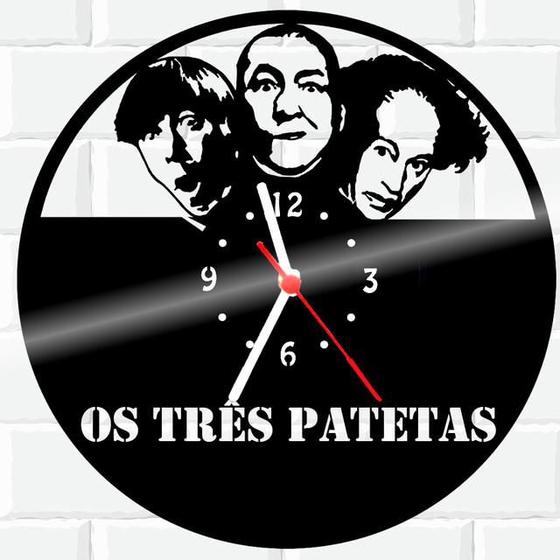 Imagem de Relógio Parede Vinil LP ou MDF Os Tres Patetas Filme