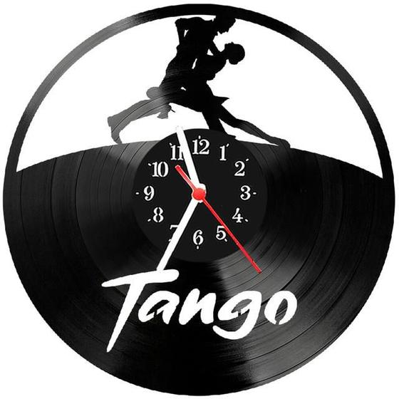 Imagem de Relógio Parede Vinil LP ou MDF Tango Dança