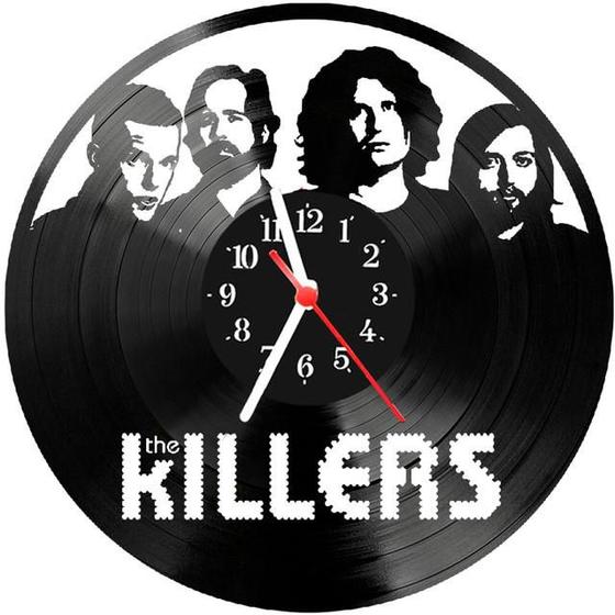 Imagem de Relógio Parede Vinil LP ou MDF The Killers Rock Banda 2