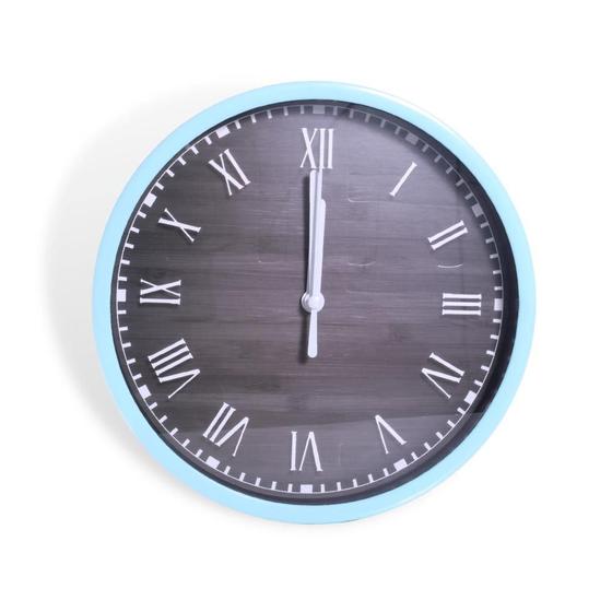 Imagem de Relógio Plástico De Parede Números Romanos 19cm 