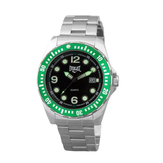 Relógio Pulso Everlast Masculino Aço Calendário Verde E473 Menor preço em Relógio Pulso Everlast Masculino Aço Calendário Verde E473