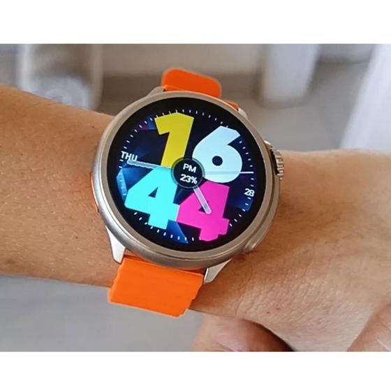 Imagem de Relógio Redondo Smartwatch HW3 Ultra Max Com Película