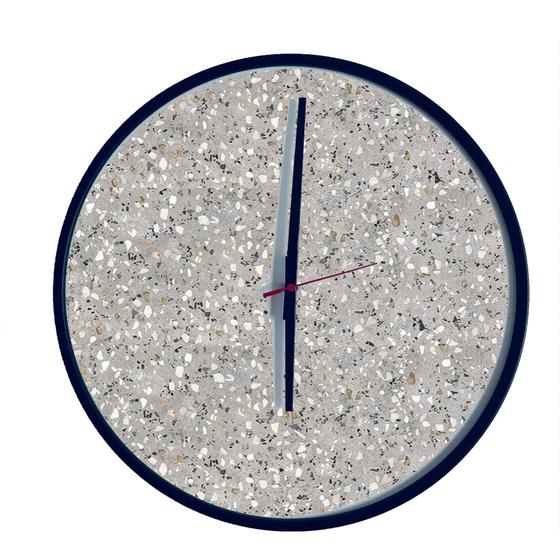 Imagem de Relogio Round Preto Mostrador Terrzo Ponteiro Preto 40Cm