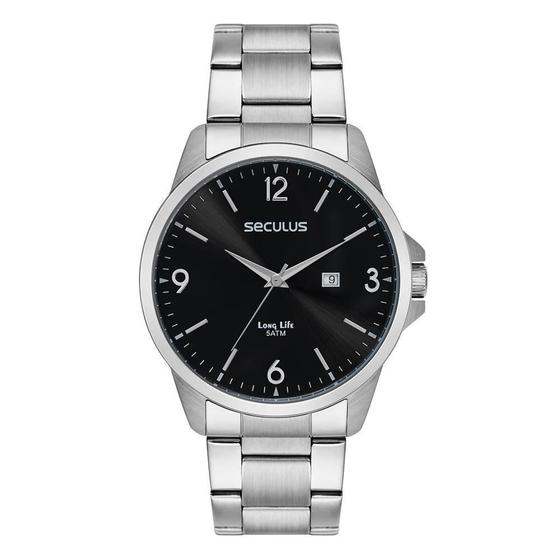 Imagem de Relógio Seculus Masculino Ref: 44218G0Svna2 Casual Prateado