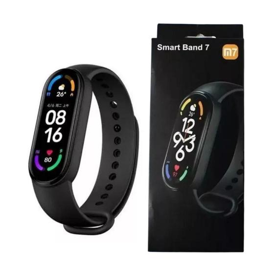 Imagem de Relogio Smart Band Inteligente Digital M7  Esporte Fit Academia 