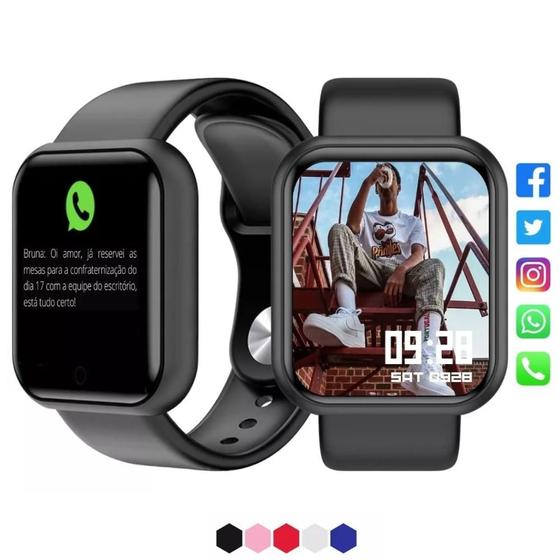 Relógio Smart Watch Digital D20 Original Masculino E Feminino Menor preço em Relógio Smart Watch Digital D20 Original Masculino E Feminino