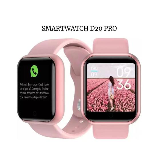 Imagem de Relógio Smart watch Digital Inteligente D20 Android iOS Bluetooth