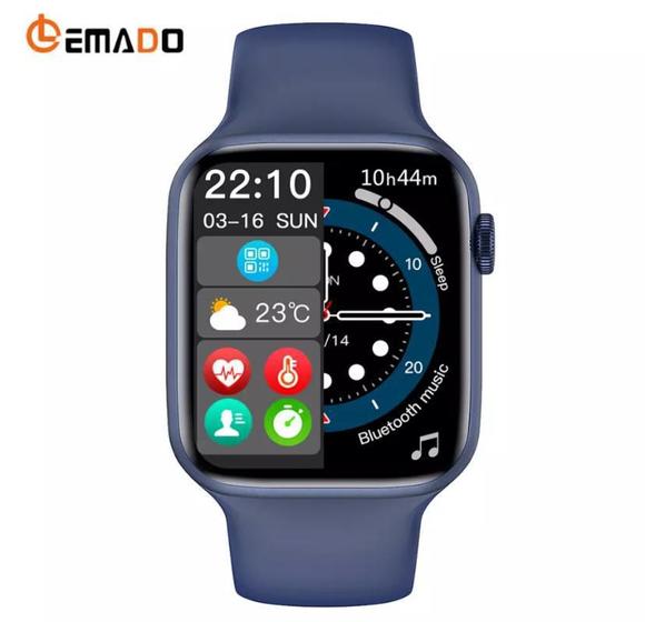 Relogio Smart watch Series 7 com Tela Infinita Lançamento 2022 AZUL Menor preço em Relogio Smart watch Series 7 com Tela Infinita Lançamento 2022 AZUL