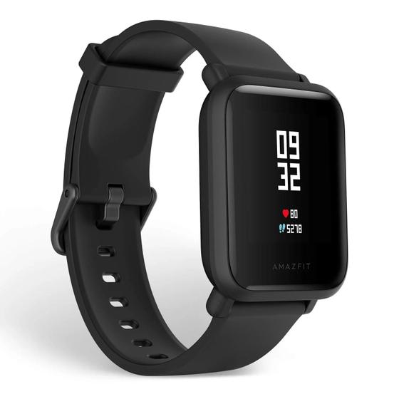 Imagem de Relógio Smartwatch Amazfit basic Bip 1.28 Caixa De Policarbonato Onyx Black, Pulseira Onyx Black A1608 *SEM CAIXA*