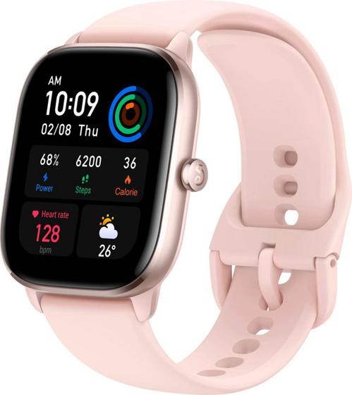 Imagem de Relógio Smartwatch AmazfitGTS 4 Mini Gps e Monitor Cardíaco Rosa