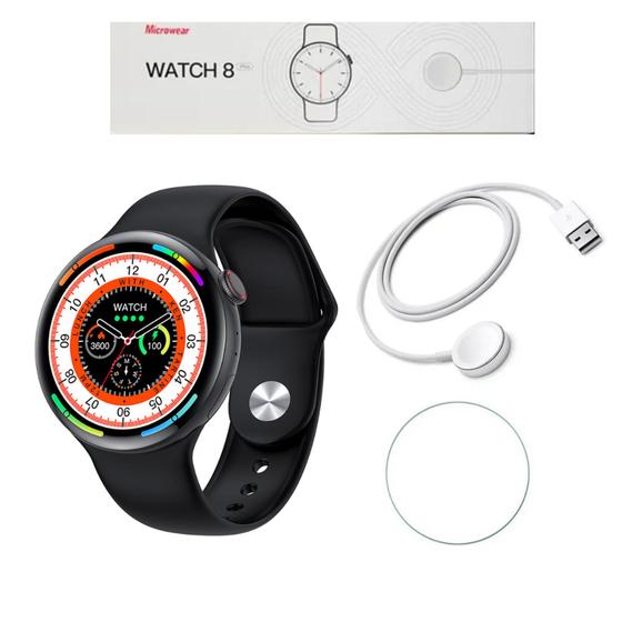 Imagem de Relógio Smartwatch Feminino E Masculino W28 Pro Redondo