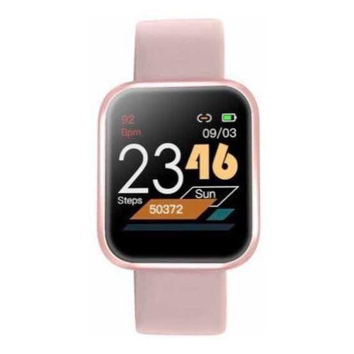 Relógio Smartwatch Feminino P80 Original Rosa 40mm Digital 2 Pulseiras App Da Fit Sport