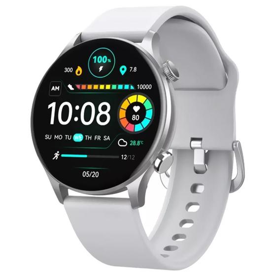 Imagem de Relógio Smartwatch Haylou Solar Plus RT3 Prata, Amoled 1.43, Faz e Recebe Lig, BT 5.2 LS16